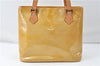 Authentic Louis Vuitton Vernis Houston Shoulder Hand Bag Yellow M91055 LV 4203D