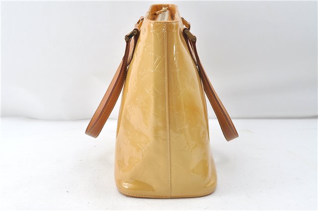 Authentic Louis Vuitton Vernis Houston Shoulder Hand Bag Yellow M91055 LV 4203D