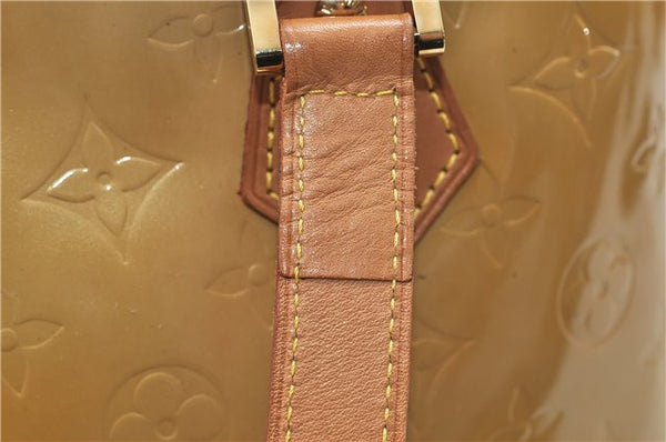 Authentic Louis Vuitton Vernis Houston Shoulder Hand Bag Yellow M91055 LV 4203D