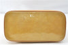 Authentic Louis Vuitton Vernis Houston Shoulder Hand Bag Yellow M91055 LV 4203D