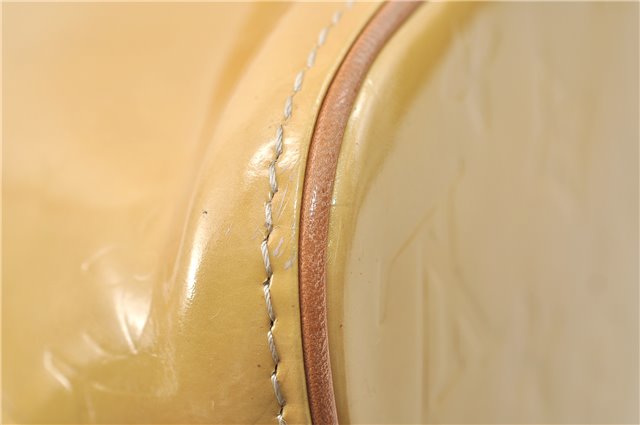 Authentic Louis Vuitton Vernis Houston Shoulder Hand Bag Yellow M91055 LV 4203D
