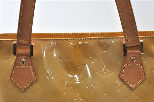 Authentic Louis Vuitton Vernis Houston Shoulder Hand Bag Yellow M91055 LV 4203D
