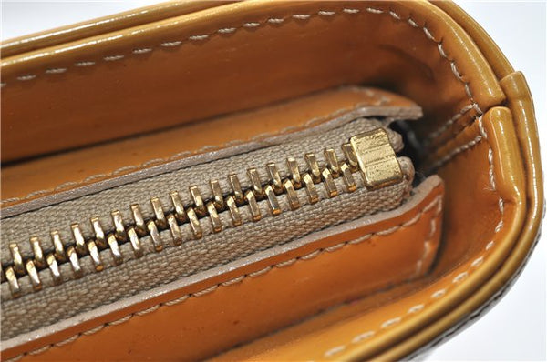 Authentic Louis Vuitton Vernis Houston Shoulder Hand Bag Yellow M91055 LV 4203D