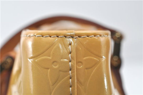 Authentic Louis Vuitton Vernis Houston Shoulder Hand Bag Yellow M91055 LV 4203D