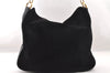 Authentic GUCCI Bamboo 2Way Shoulder Tote Bag Suede Leather Black Junk 4203I