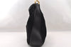 Authentic GUCCI Bamboo 2Way Shoulder Tote Bag Suede Leather Black Junk 4203I