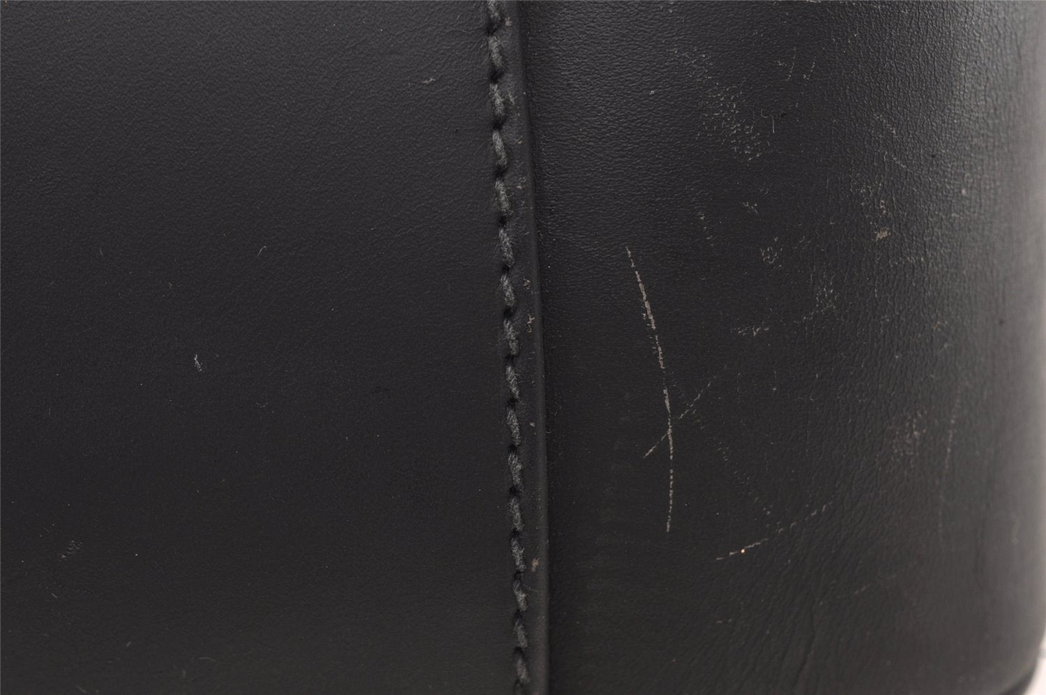 Authentic GUCCI Bamboo 2Way Shoulder Tote Bag Suede Leather Black Junk 4203I