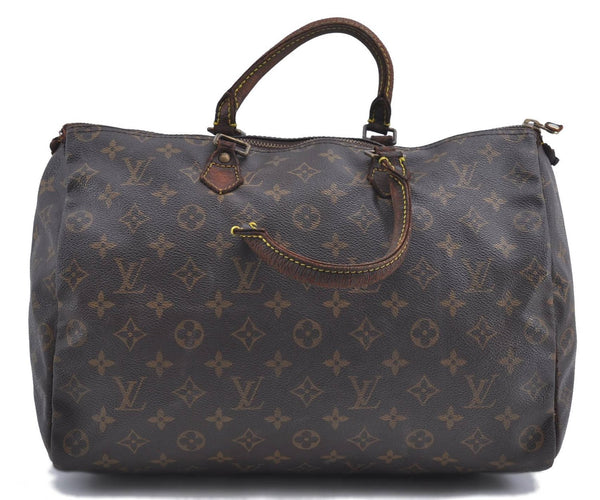 Authentic Louis Vuitton Monogram Speedy 35 Hand Boston Bag Old Model Junk 4204D