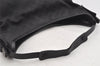 Authentic GUCCI Vintage Shoulder Tote Bag GG Canvas Leather 106242 Black 4205I