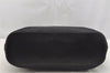Authentic GUCCI Vintage Shoulder Tote Bag GG Canvas Leather 106242 Black 4205I