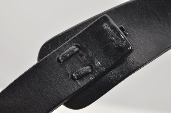 Authentic GUCCI Vintage Shoulder Tote Bag GG Canvas Leather 106242 Black 4205I