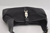 Authentic GUCCI Jackie Shoulder Hand Bag Purse Nylon Leather 0013306 Black 4206I