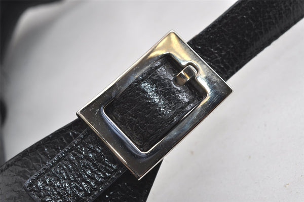 Authentic GUCCI Jackie Shoulder Hand Bag Purse Nylon Leather 0013306 Black 4206I