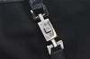 Authentic GUCCI Jackie Shoulder Hand Bag Purse Nylon Leather 0013306 Black 4206I