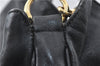 Authentic GUCCI Bamboo 2Way Shoulder Hand Bag Leather 1577 Black Junk 4208D