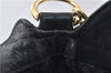 Authentic GUCCI Bamboo 2Way Shoulder Hand Bag Leather 1577 Black Junk 4208D