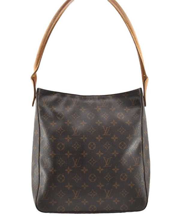 Authentic Louis Vuitton Monogram Looping GM Shoulder Bag M51145 LV 4208I