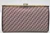 Authentic Christian Dior Trotter Clutch Bag Canvas Leather Bordeaux Box 4210I