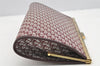 Authentic Christian Dior Trotter Clutch Bag Canvas Leather Bordeaux Box 4210I