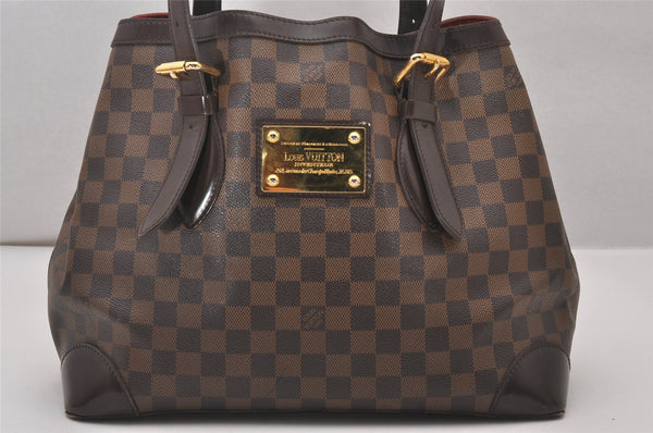 Authentic Louis Vuitton Damier Hampstead MM Shoulder Tote Bag N51204 LV 4211I