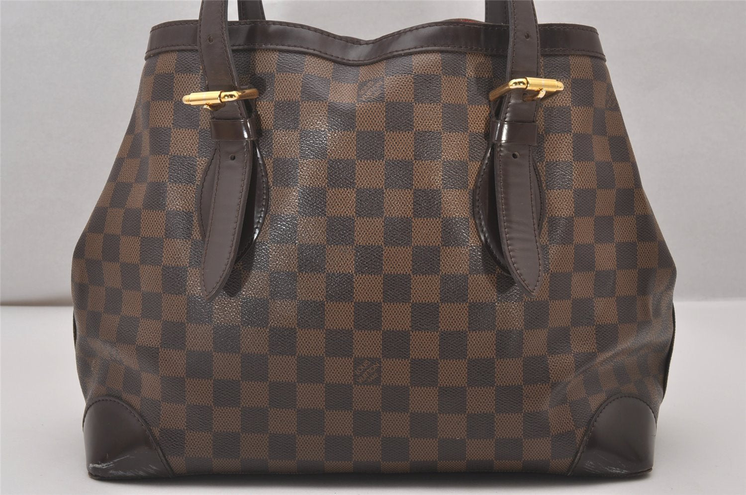 Authentic Louis Vuitton Damier Hampstead MM Shoulder Tote Bag N51204 LV 4211I