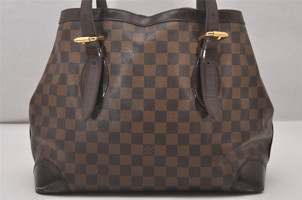 Authentic Louis Vuitton Damier Hampstead MM Shoulder Tote Bag N51204 LV 4211I