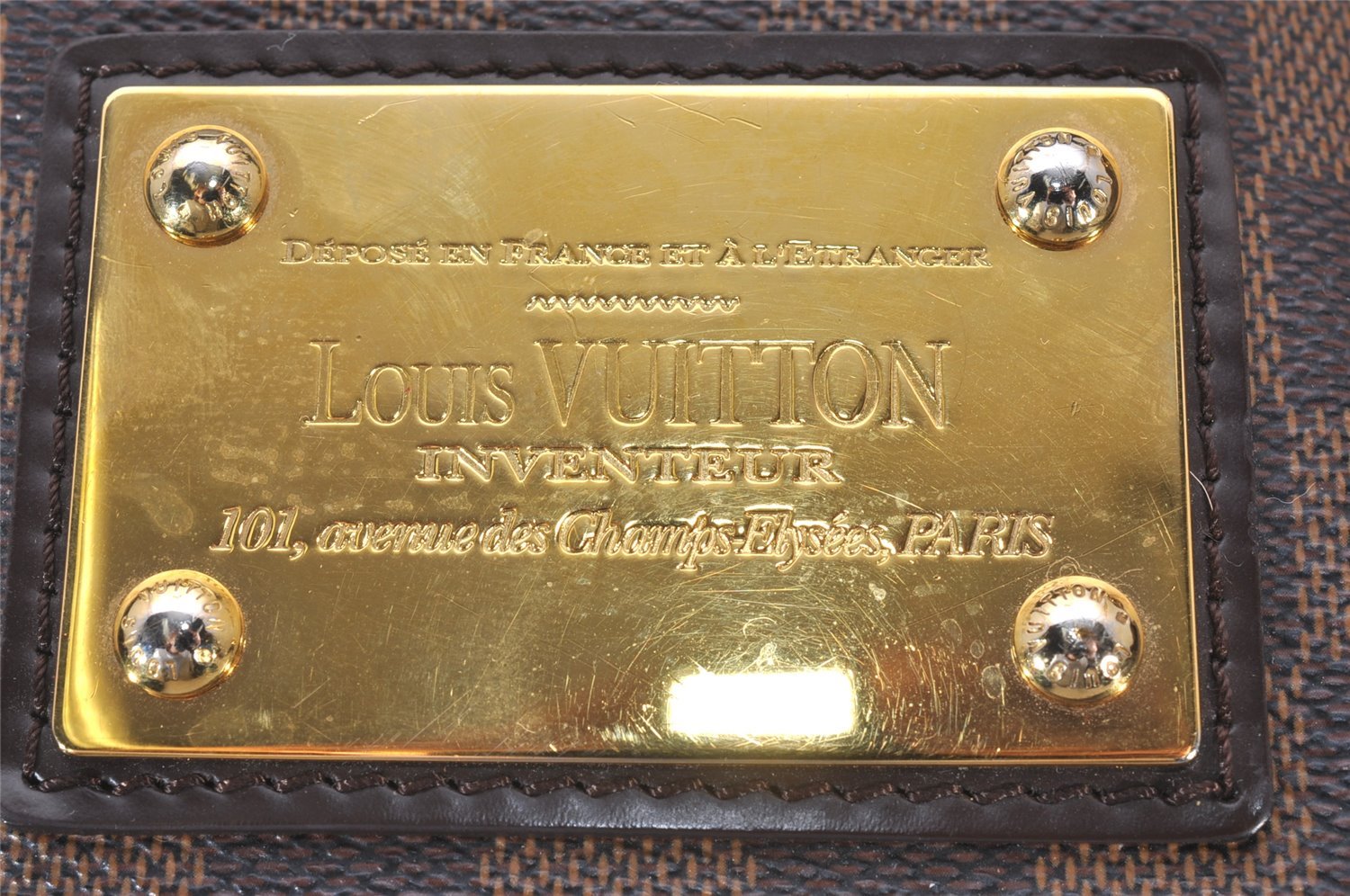 Authentic Louis Vuitton Damier Hampstead MM Shoulder Tote Bag N51204 LV 4211I