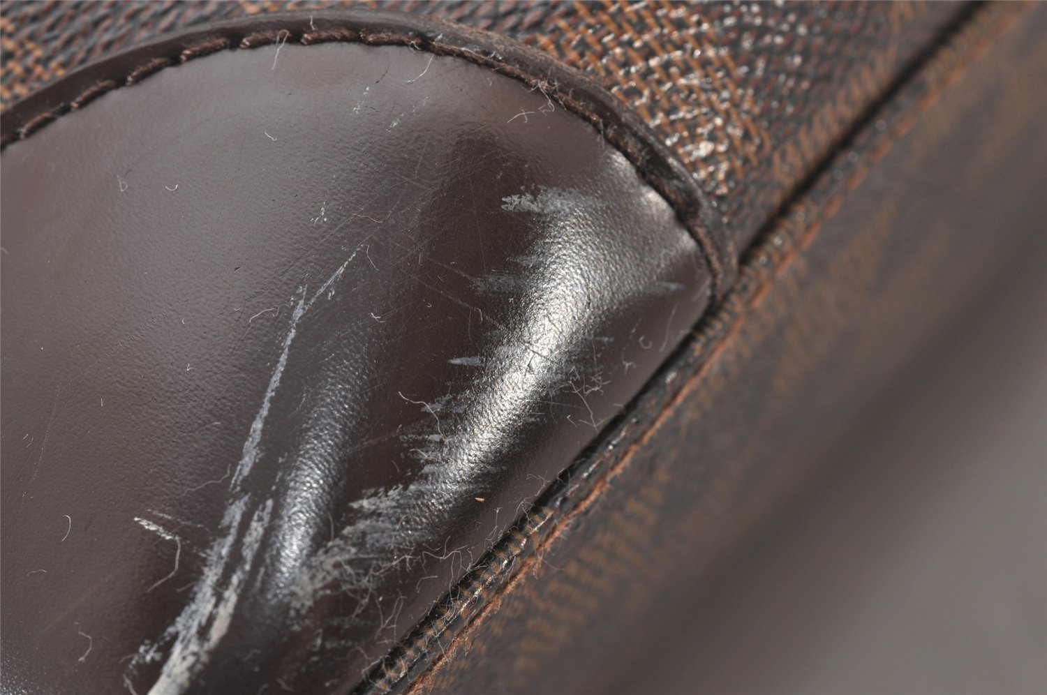 Authentic Louis Vuitton Damier Hampstead MM Shoulder Tote Bag N51204 LV 4211I