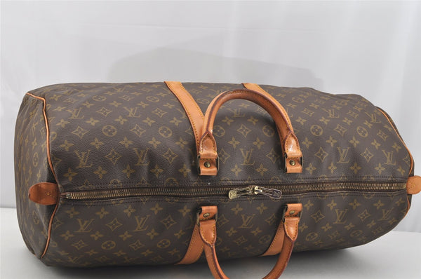 Authentic Louis Vuitton Monogram Keepall 55 Travel Boston Bag M41424 LV 4212I
