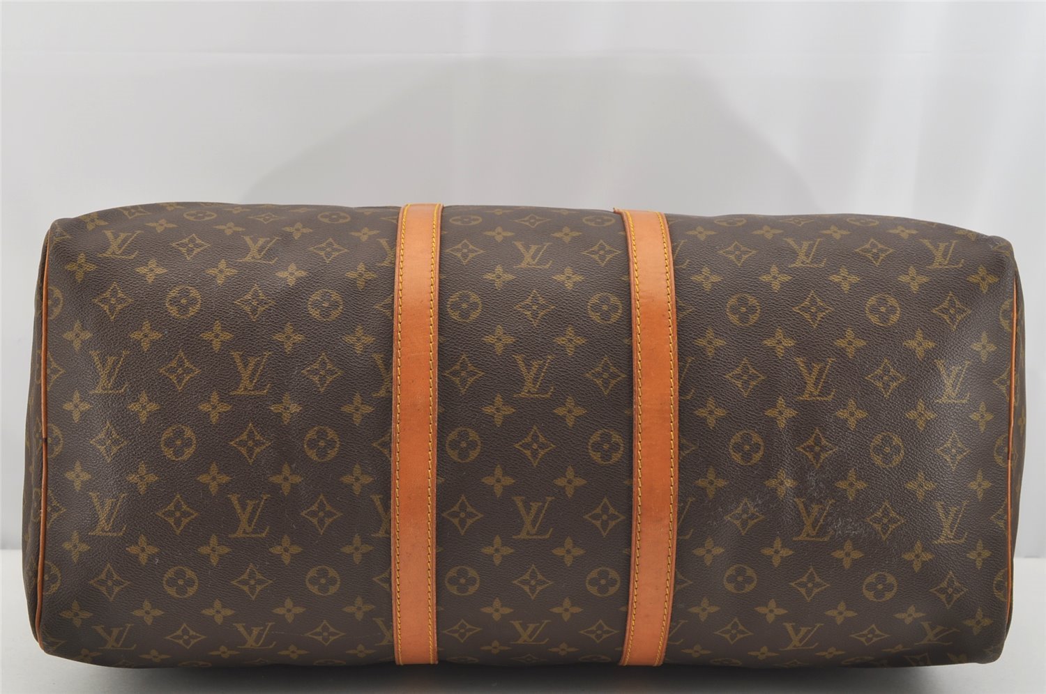 Authentic Louis Vuitton Monogram Keepall 55 Travel Boston Bag M41424 LV 4212I