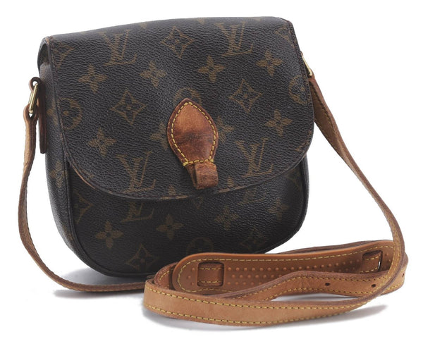 Auth Louis Vuitton Monogram Saint Cloud PM Shoulder Cross Bag M51244 LV 4213D