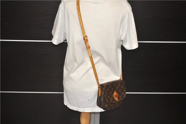 Auth Louis Vuitton Monogram Saint Cloud PM Shoulder Cross Bag M51244 LV 4213D