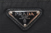 Authentic PRADA VELA Nylon Tessuto Leather Shoulder Cross Bag BT0421 Black 4213I