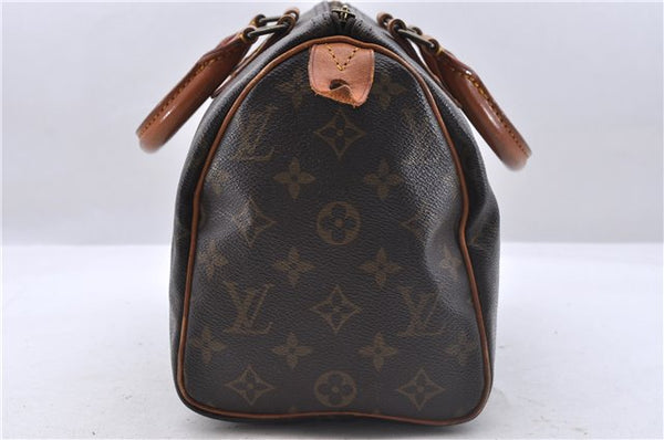 Authentic Louis Vuitton Monogram Speedy 25 Boston Hand Bag M41528 LV Junk 4214D