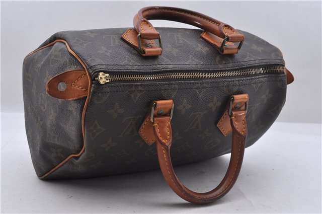 Authentic Louis Vuitton Monogram Speedy 25 Boston Hand Bag M41528 LV Junk 4214D