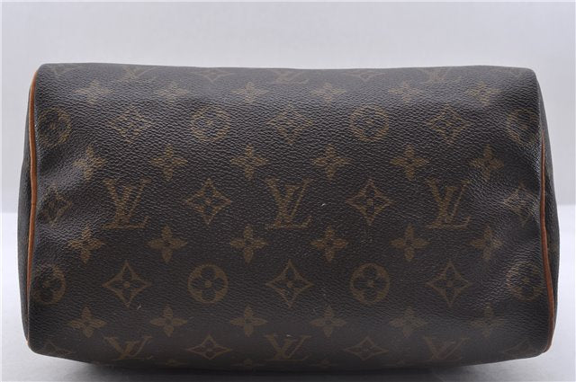 Authentic Louis Vuitton Monogram Speedy 25 Boston Hand Bag M41528 LV Junk 4214D