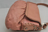 Authentic FENDI Selleria Vintage Shoulder Hand Bag Purse Leather Pink 4215I