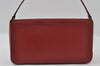 Authentic BURBERRY Vintage Leather Shoulder Hand Bag Purse Red 4216I