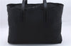 Authentic PRADA Nylon Leather Shoulder Tote Bag Black 4217D