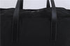 Authentic PRADA Nylon Leather Shoulder Tote Bag Black 4217D