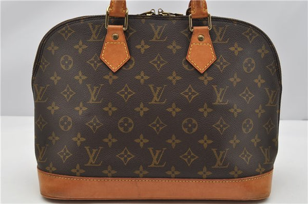 Authentic Louis Vuitton Monogram Alma Hand Bag Purse M51130 LV 4218F
