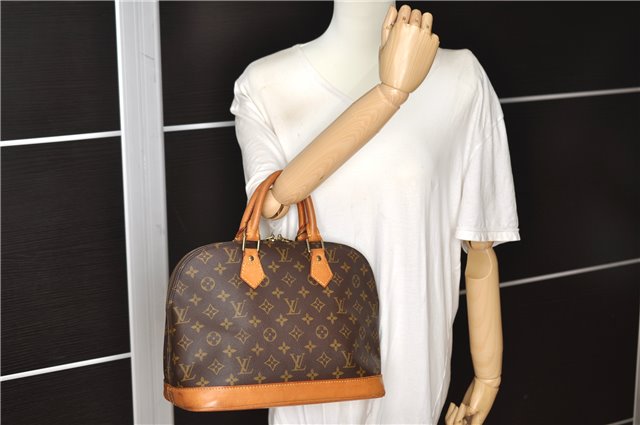 Authentic Louis Vuitton Monogram Alma Hand Bag Purse M51130 LV 4218F