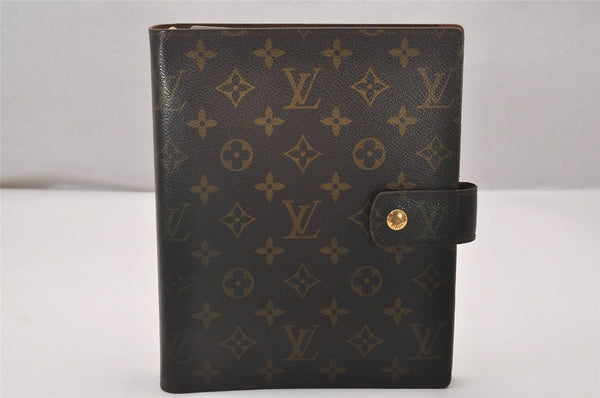 Authentic Louis Vuitton Monogram Agenda GM Notebook Cover R20106 LV 4218I