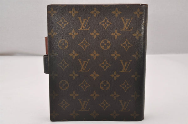 Authentic Louis Vuitton Monogram Agenda GM Notebook Cover R20106 LV 4218I