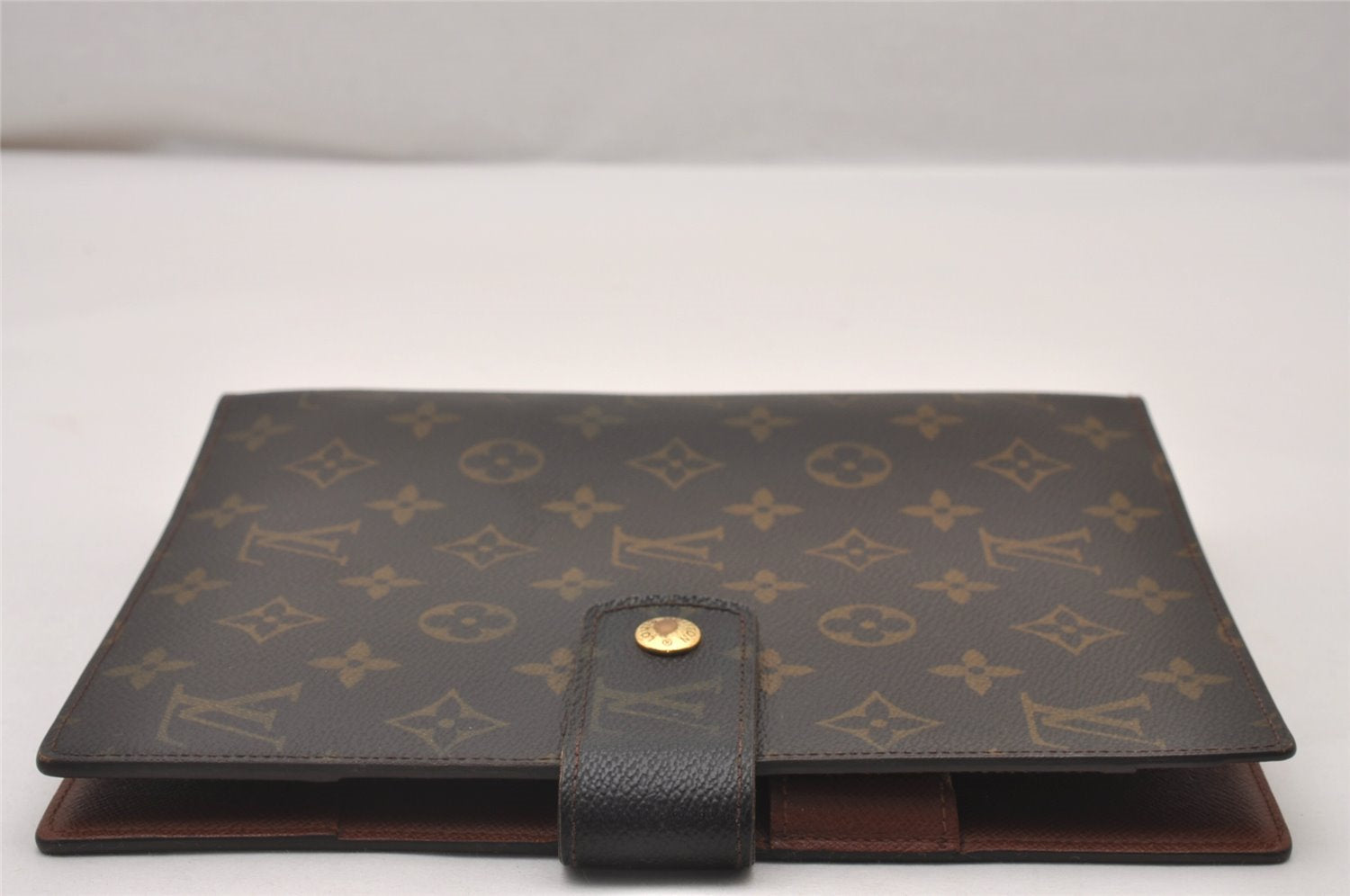 Authentic Louis Vuitton Monogram Agenda GM Notebook Cover R20106 LV 4218I