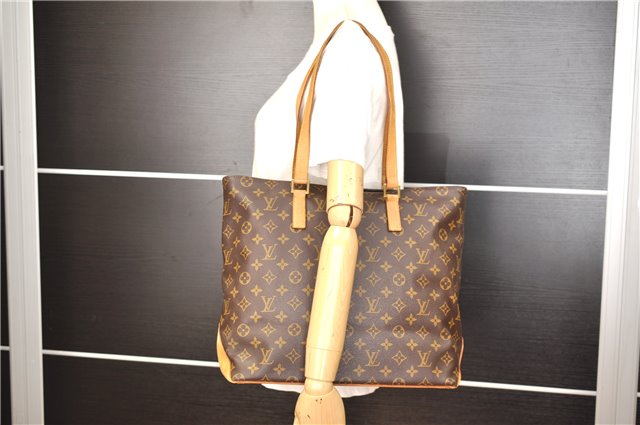 Authentic Louis Vuitton Monogram Cabas Mezzo Shoulder Tote Bag M51151 LV 4220F