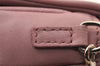 Authentic Christian Dior Cannage Leather Shoulder Cross Bag Pink 4220I