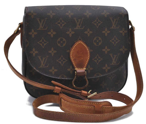 Auth Louis Vuitton Monogram Saint Cloud GM Shoulder Cross Bag M51242 LV 4221D