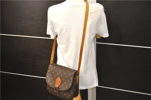 Auth Louis Vuitton Monogram Saint Cloud GM Shoulder Cross Bag M51242 LV 4221D
