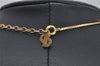 Authentic Christian Dior Gold Tone Chain Pendant Necklace CD 4221I